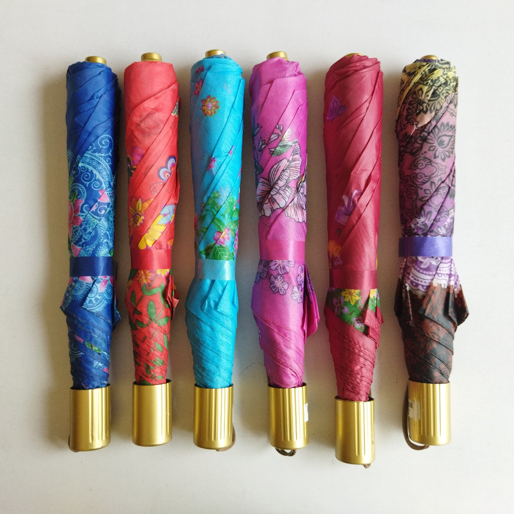 ANNYEONG HASEYO GIFT SHOP | Payung Lipat Motif Bunga | Umbrella