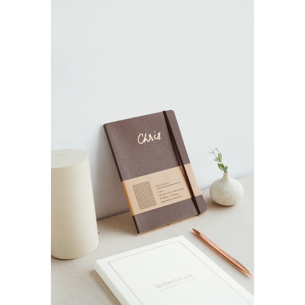 

Cava Cocoa Notebook / Agenda Corporate / Custom Buku Tulis / Personalized Journal / Diary / Notepad Letterist