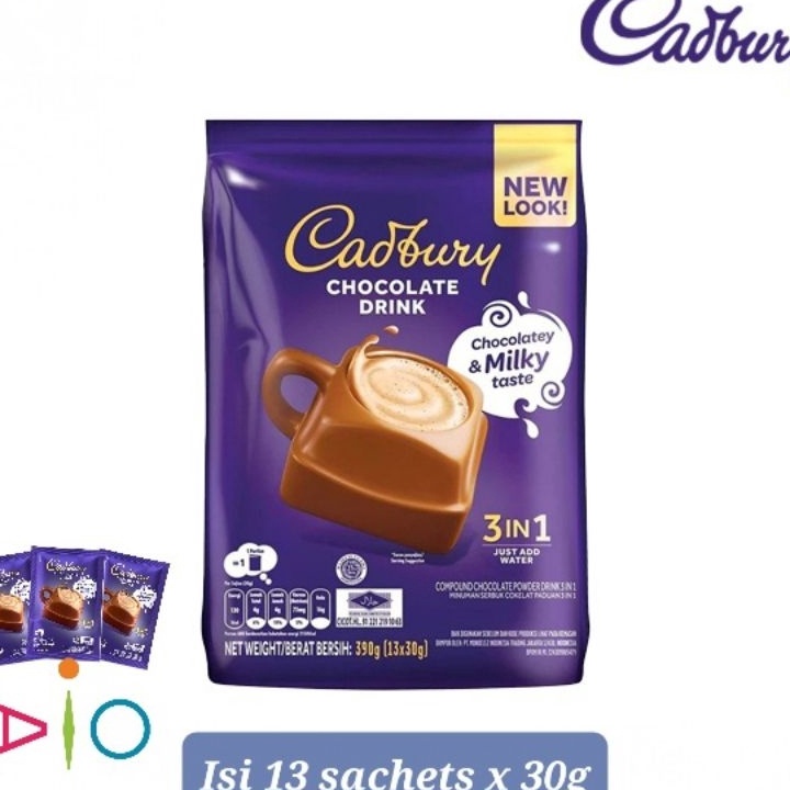 

Best Cadbury Hot Chocolate Drink 3in1 Malaysia ( 13 Sachet ) Laris