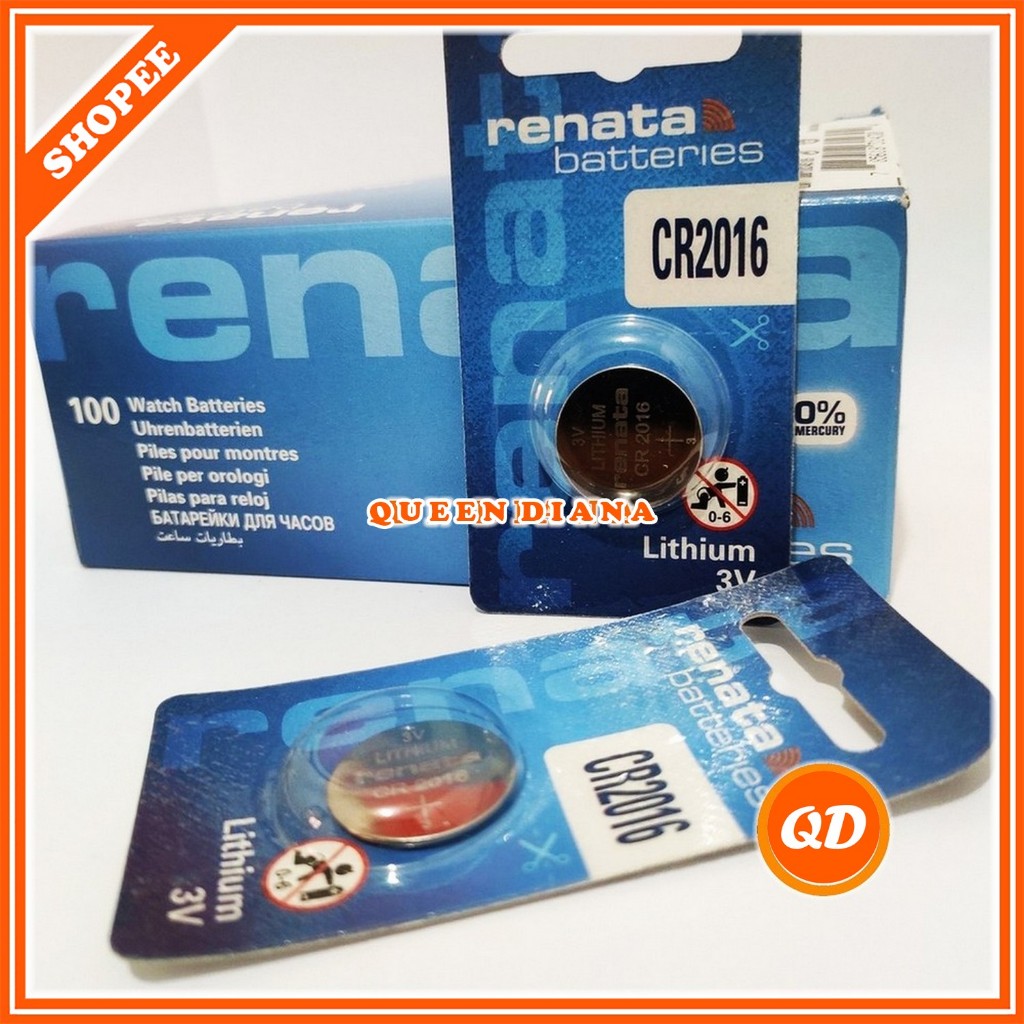 RENATA 2016 BATRAI CR2016 BATERAI CR-2016 3V