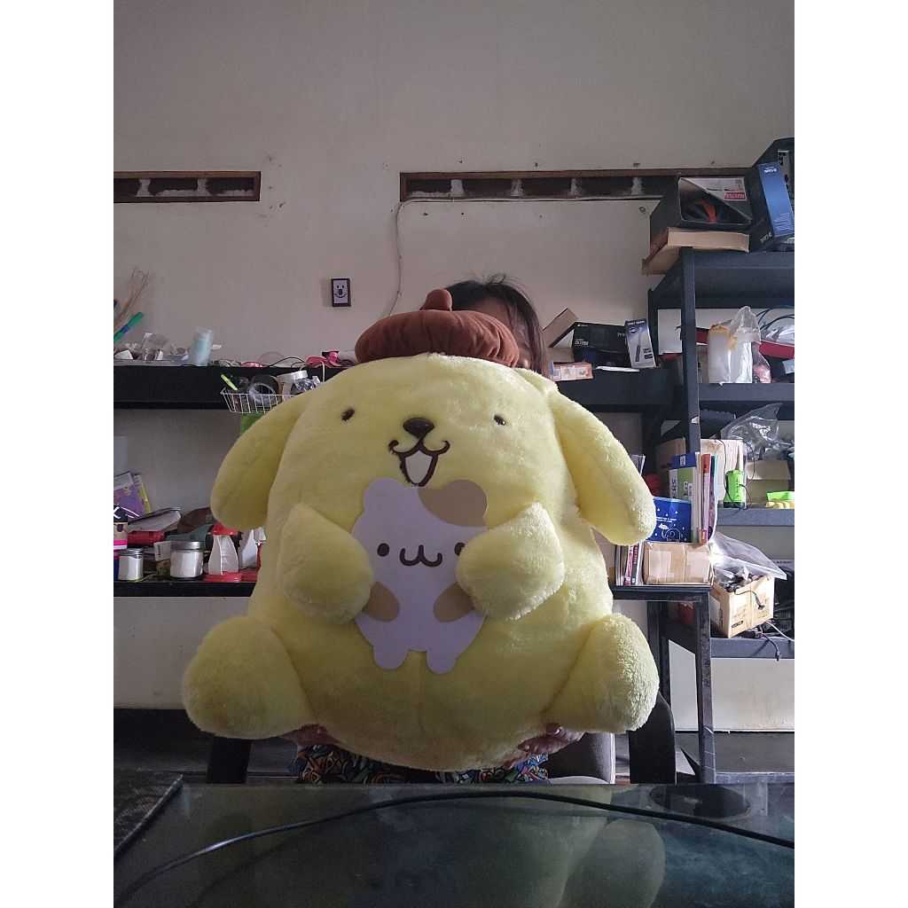 Super BIG Pompompurin Sanrio Doll Boneka Plushy