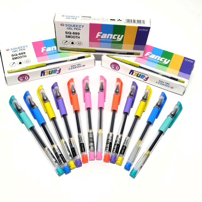 

Harga Termurah Harga Grosir (1 kotak/12pcs) PULPEN GEL FANCY SQ-889 0.5MM