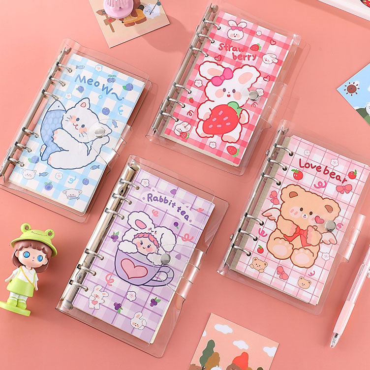 

Terkini 【Puluz】Merah Muda Jurnal Perjalanan Kit Kartun Buku Catatan Isi Ulang Loose-Leaf Wisatawan Buku Catatan Harian untuk Anak Perempuan Anak-anak Hadiah/Daily Planner