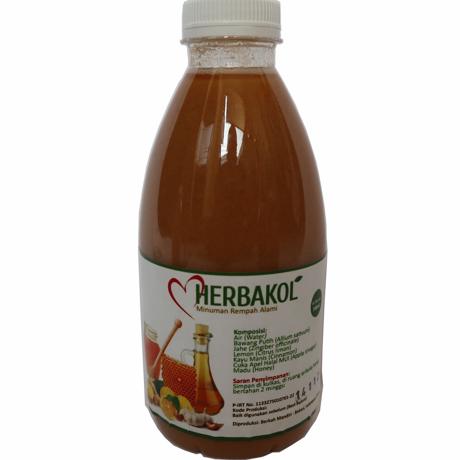 

Super Sale Jus Bawang Putih Jahe Lemon Cuka Apel Madu Cinnamon HERBAKOL Grosir