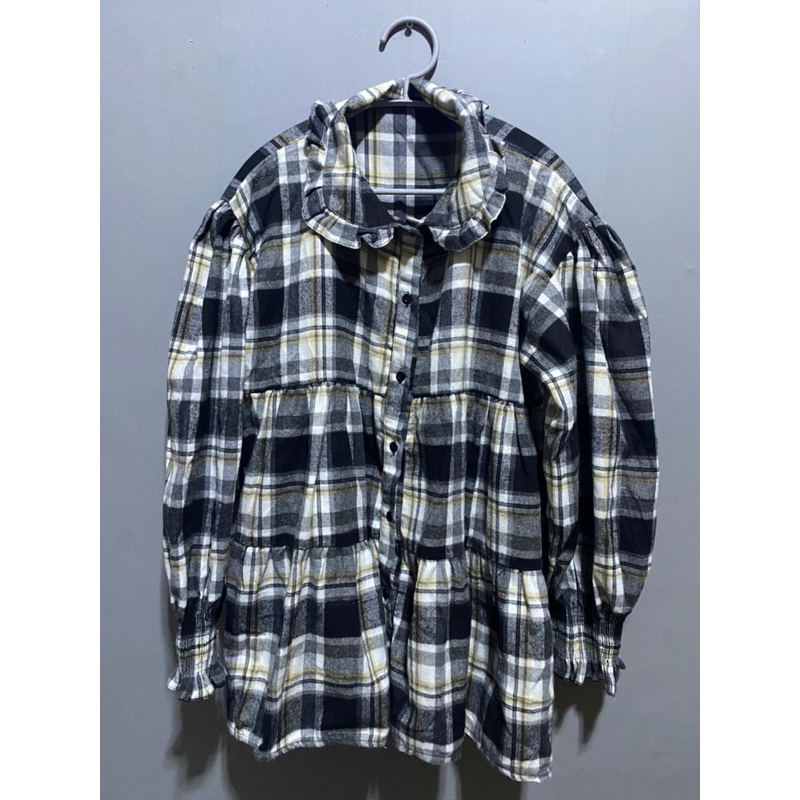 Kemeja Flanel || Tunik Wanita Kemeja Flanel