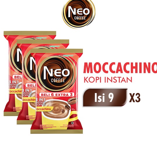 

Terkini Neo Coffee Kopi Instan Moccachino Pack 20 gr isi 6 + 3 pcs x3 Diskon Promo