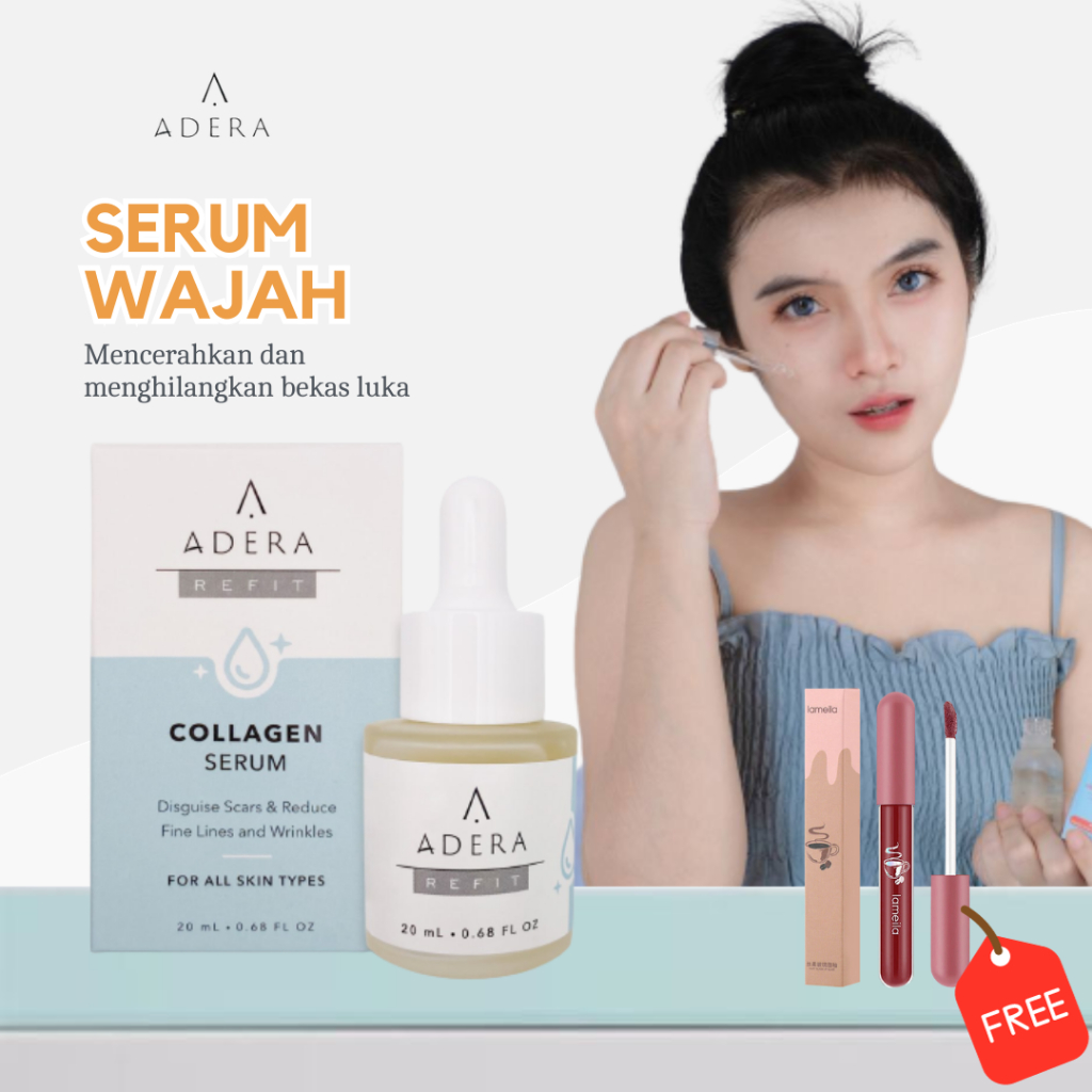 Adera Refit Collagen Serum Menghilangkan Bekas Luka Noda Hitam Gigitan Nyamuk