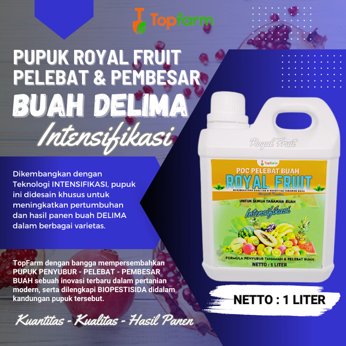 Pupuk Khusus Buah Delima / Pupuk Booster Delima / Pupuk Penyubur Buah Delima / Pupuk Pelebat Buah De