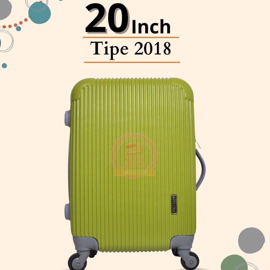 Best Seller POLO FANS Koper 20 Inch Fiber Murah Tipe 2018 Murah Banget