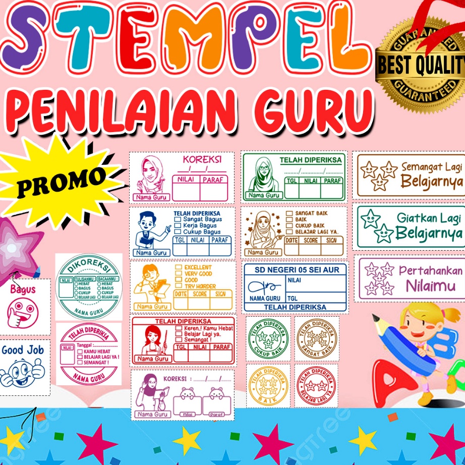 

Best Terlaris stempel penilaian guru/stempel koreksi/stempel reward/stempel checked