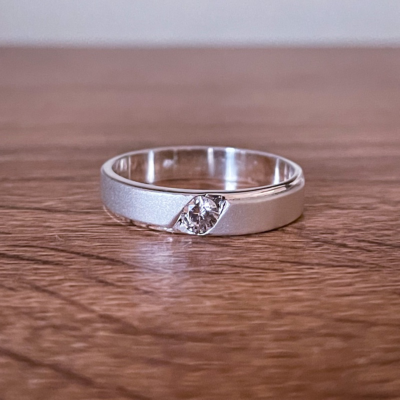 Custom cincin pria muslim platinum single cincin tunangan nikah kawin