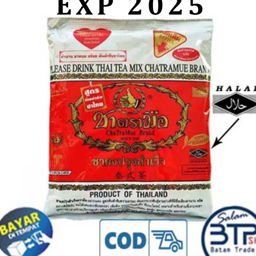 

YPQB6987 Free Ongkir BTP THAI TEA MIX CHATRAMUE BRAND 400grams