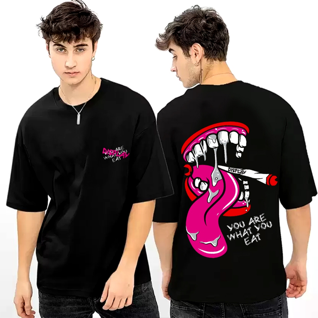 Baju Kaos Distro Tshirt Pria Wanita Boneka Keren Lengan Pendek Display Smoker Hitam Terbaru Cewek Co