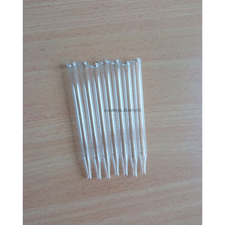 ｀ SH 50pcs Kaca Pipet Lancip Tumpul Kacanya saja ✦ ☼