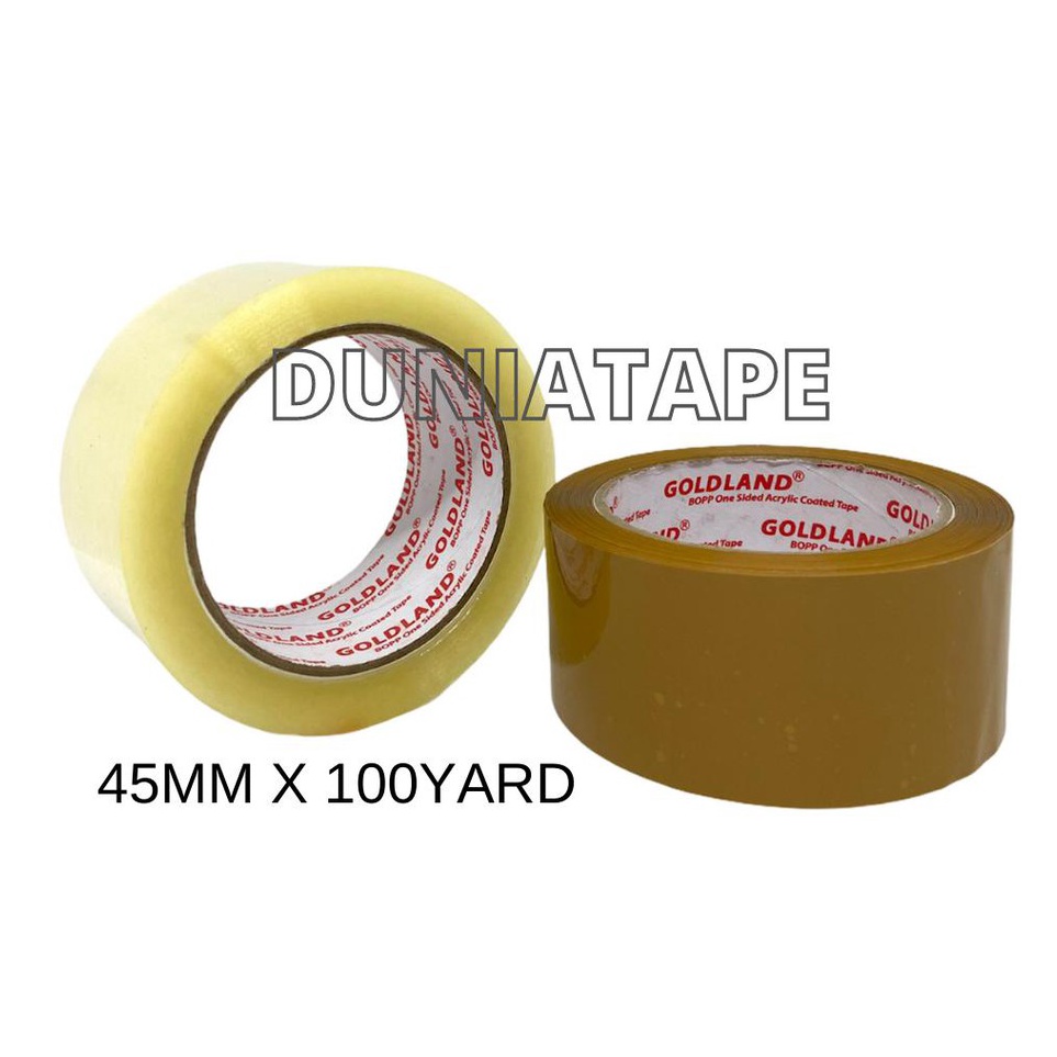 

➡✷ MM LAKBAN 2 inch x 100 YARD FULL - bening dan coklat