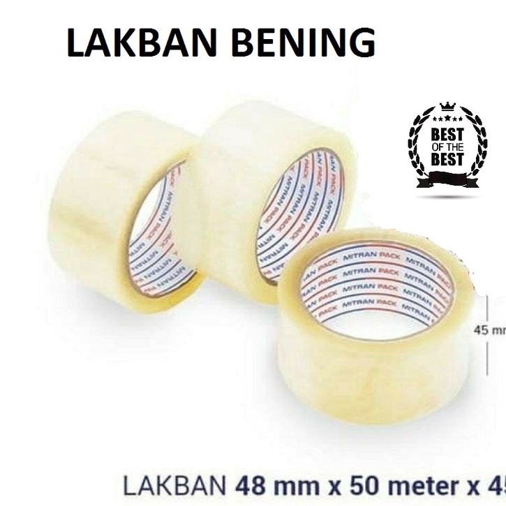 

Model Terkini LAKBAN BENING / OPP TAPE / LAKBAN PACKING / ISOLATIP CLEAR TAPE / ISOLASI