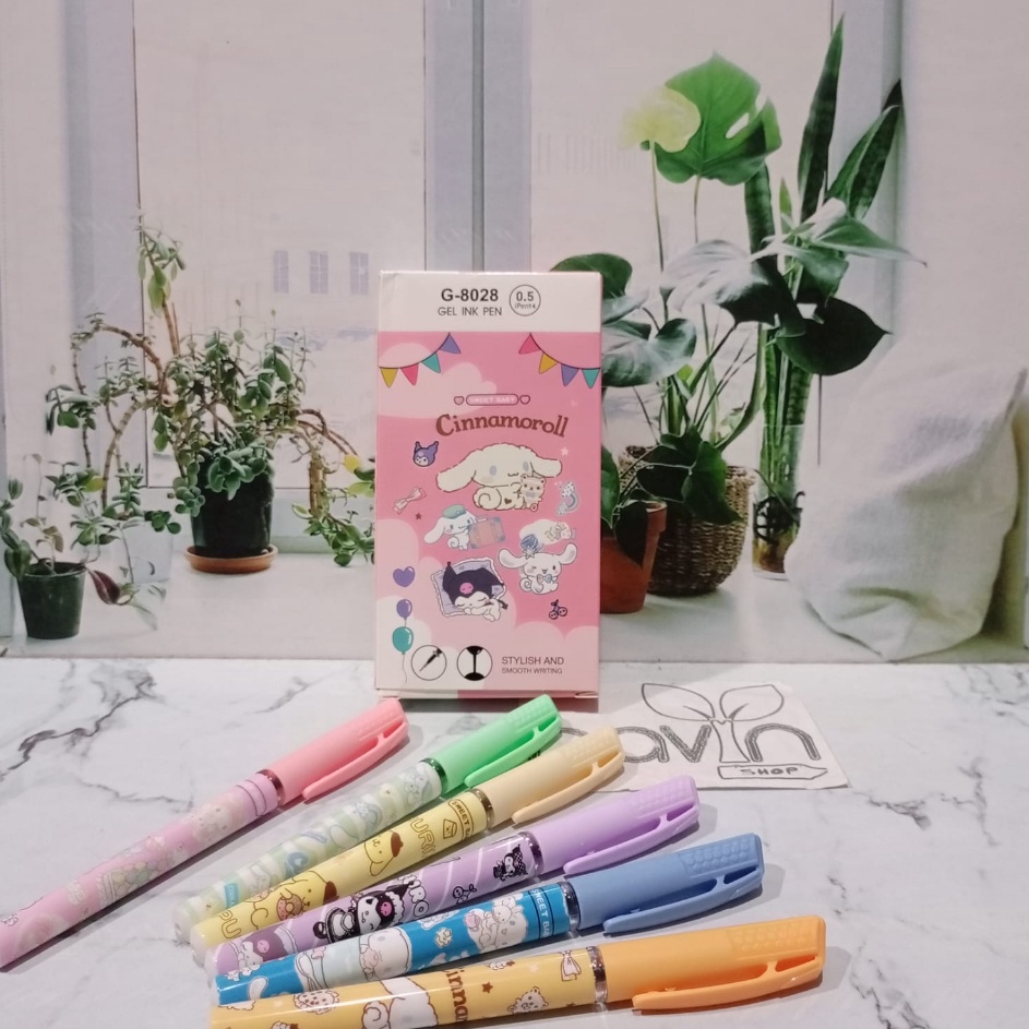 

Terlaris (12pc) PEN GEL motif KUROMI SANRIO CINNAMOROLL PENA BALLPEN ipen Big Sale