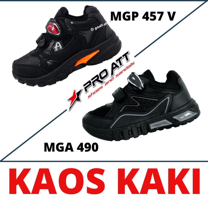 BISA ✨COD✨ PRO ATT MAGNET MGP 457 / MGA 490 SEPATU SEKOLAH ANAK LAKI LAKI SEPATU HITAM PRO ATT ANAK 
