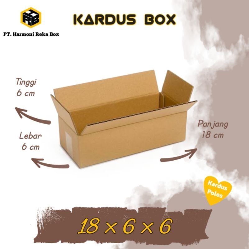 

Kardus/Box Packing Paket Kecil Polos Ukuran 18x6x6 cm