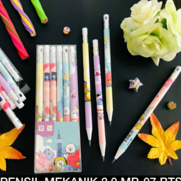 

Ready Stok (12pc) pensil mekanik 2.0mm/pensil cetek/mechanic pencil ➚➹✲