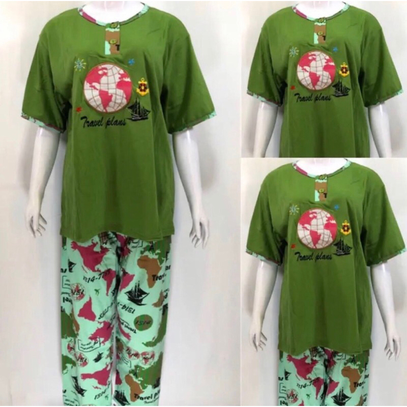 BAJU LALOK - JUMBO DAILILAN CP | STELAN BAJU TIDUR DEWASA