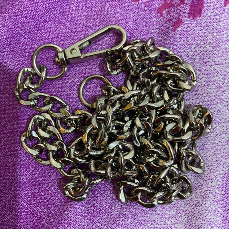 preloved tali rantai tas warna silver