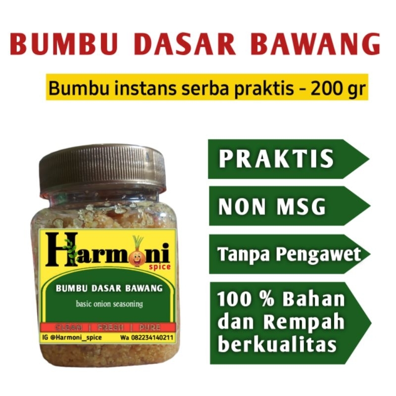 

Bumbu dasar bawang.bumbu masak praktis.harmoni spice