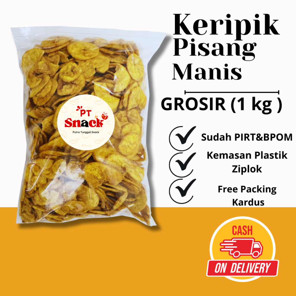 

[ PT SNACK ] Pisang manis grosir 1 kg snack cemilan camilan kiloan