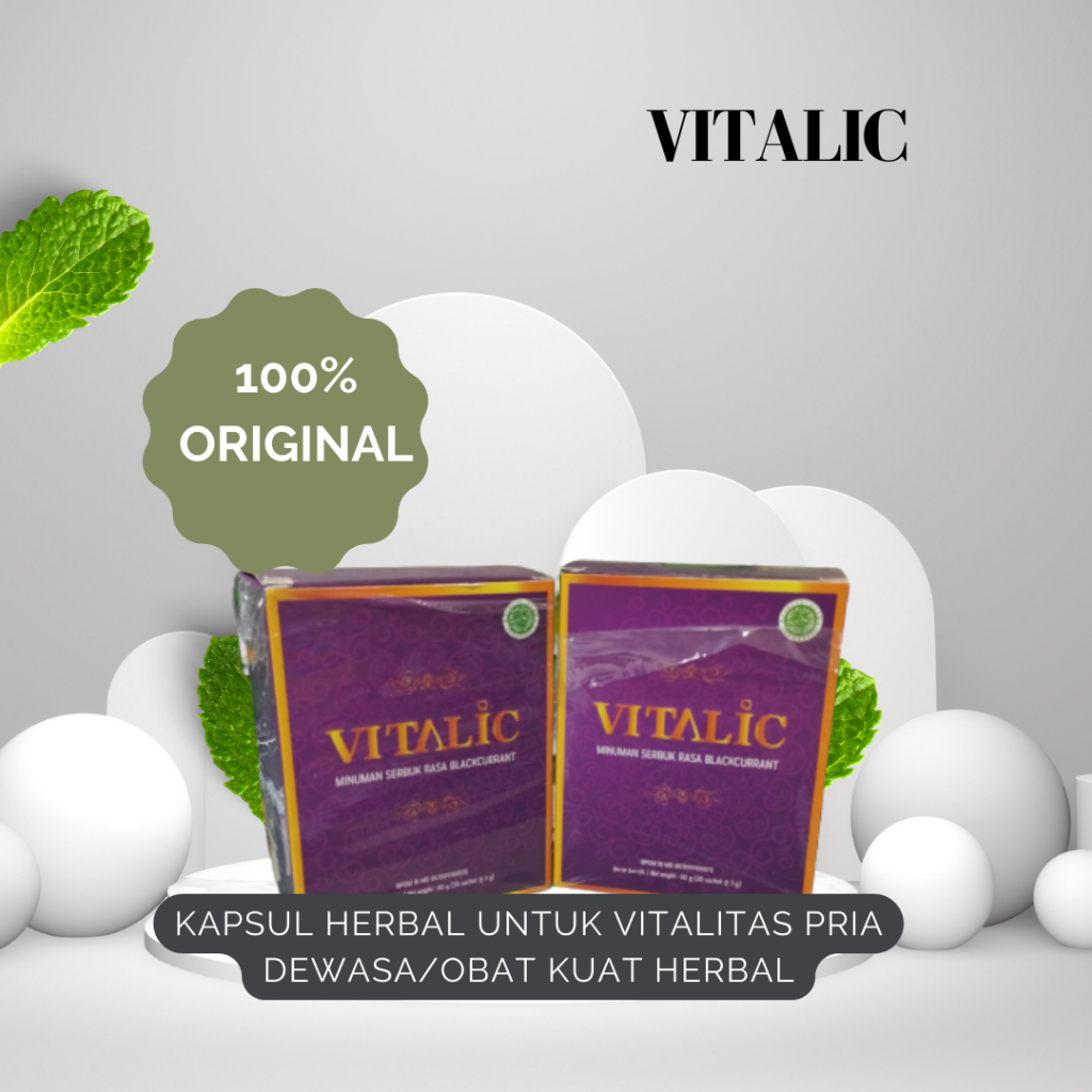 VITALIC- Herbal Vitalitas Pria Dewasa / Suplemen Mr. P Tahan Lama, Stamina Kuat(100%ORIGINAL)