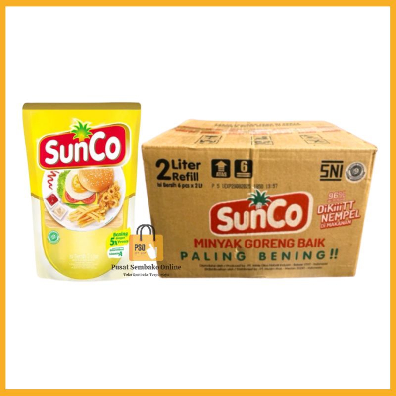 

Minyak Goreng Sunco 2 Liter (1 Dus / 6 Pouch) Minyak Goreng Jabodetabek