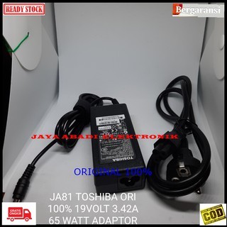 J81 toshiba ori 100% 19V 3.42A 65 watt w adaptor Laptop cas casan charger komputer power adapter pc 