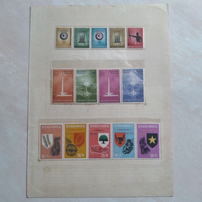 

Set Perangko Prangko Kuno Indonesia Orde Lama 1960-1965 Mint - YN843