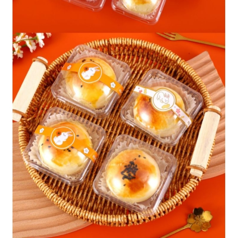 

50pcs stiker mooncake stiker label box dus stiker thank you stiker segel