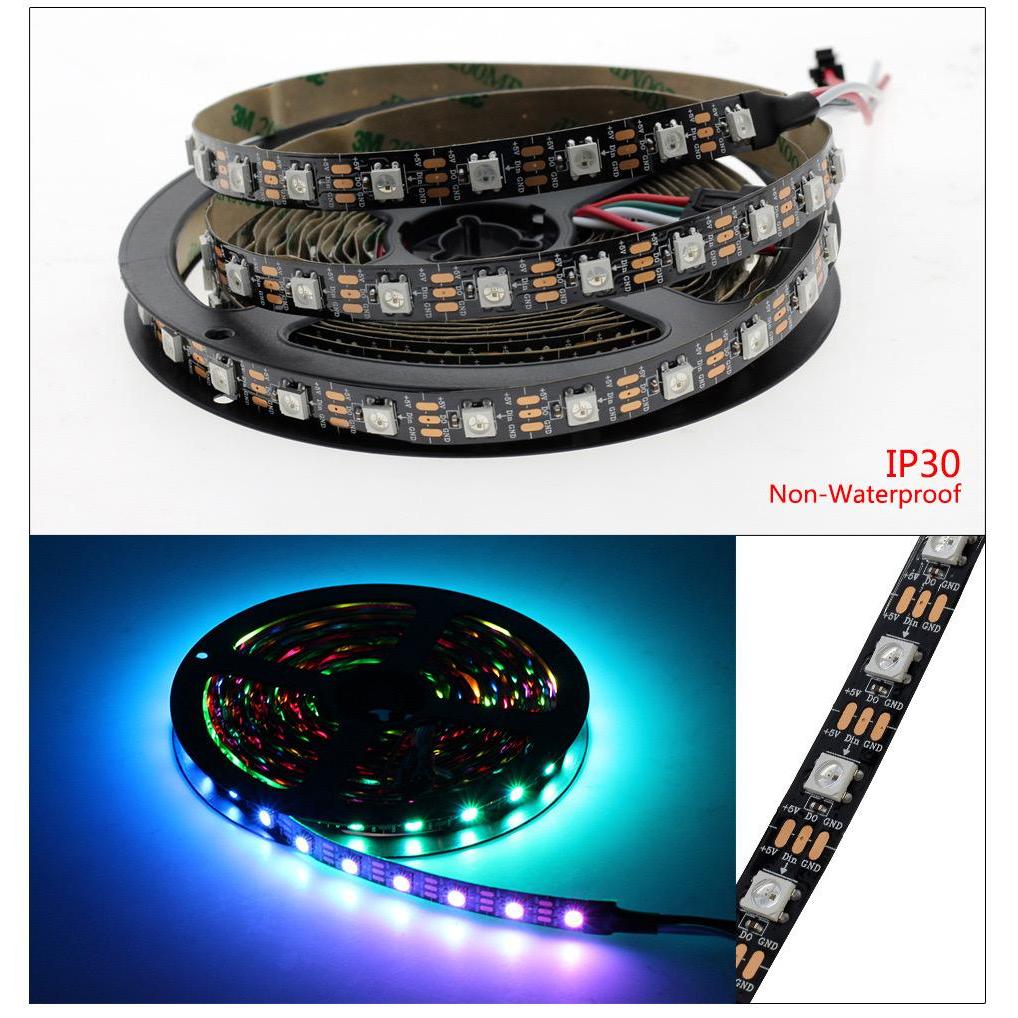 Led strip RGB WS2812b WS 2812 5v 5m 60led/m ip20 indoor Led Rapat