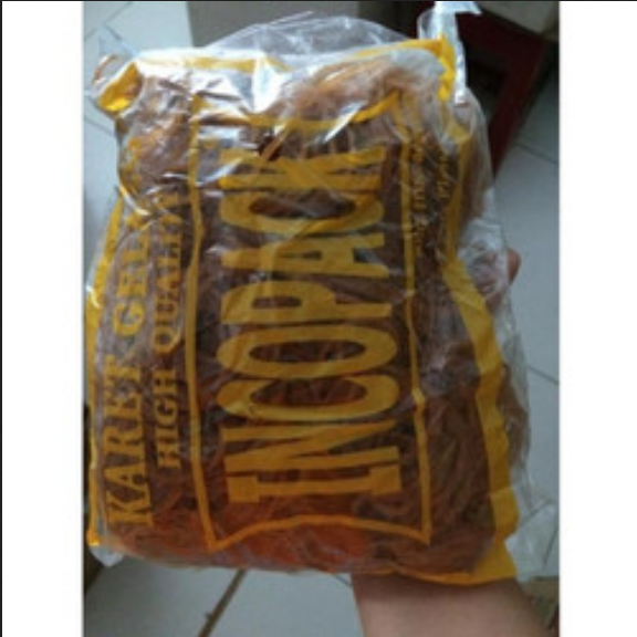 Karet Gelang Kuning INCOPAK 500gram/Karet Gelang 1/2kilo