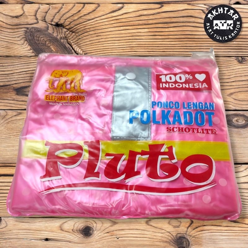 Jas hujan Ponco lengan Pluto