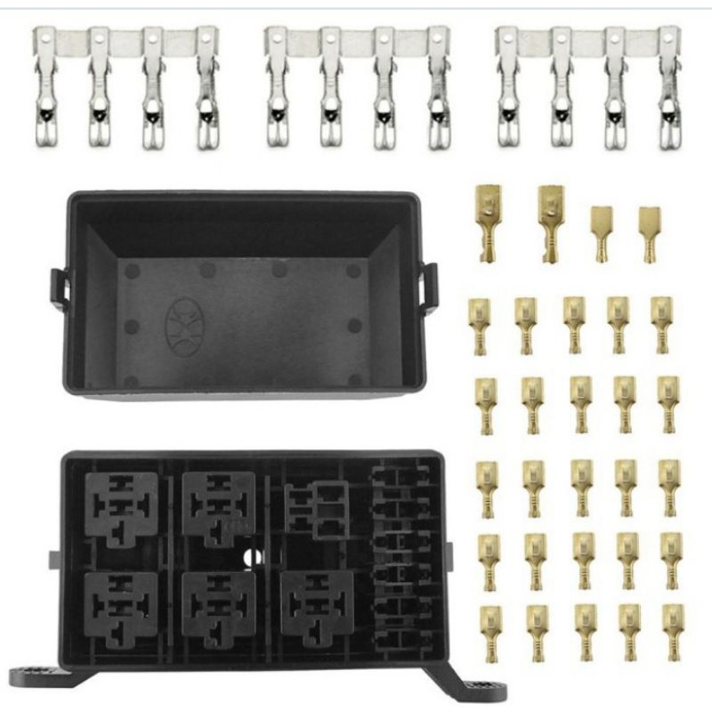 Box sikring universal,box relay universal,fuse box universal 6 slot