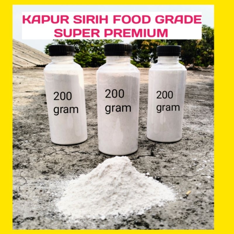 

( 3 botol ) kapur sirih untuk makanan / kapur sirih food grade