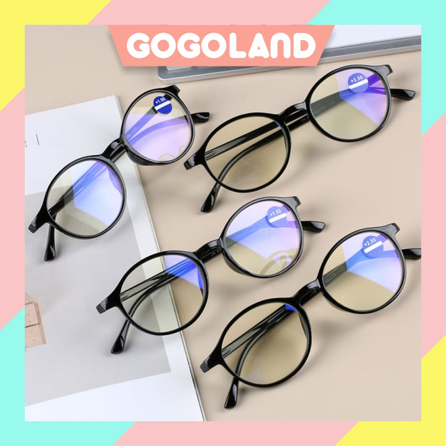 ⭐Gogoland⭐ Kacamata Lensa Minus Kacamata Baca Minus Ukuran 0.5 sampai 4.00 Unisex Pria Wanita Kaca M