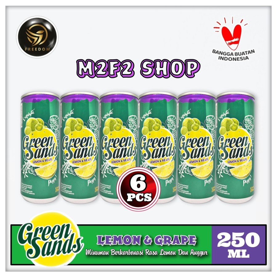 

Green Sands Lemon Grape Minuman Bersoda Kaleng | Can - 250 ml (Kemasan 6 Pcs)