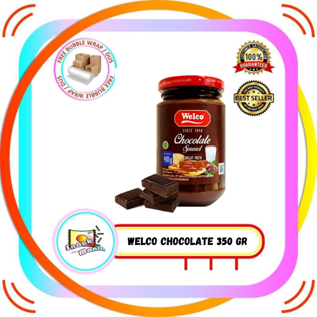 

Welco Selai Chocolate Spread Jam 350 Gr Coklat Cokelat