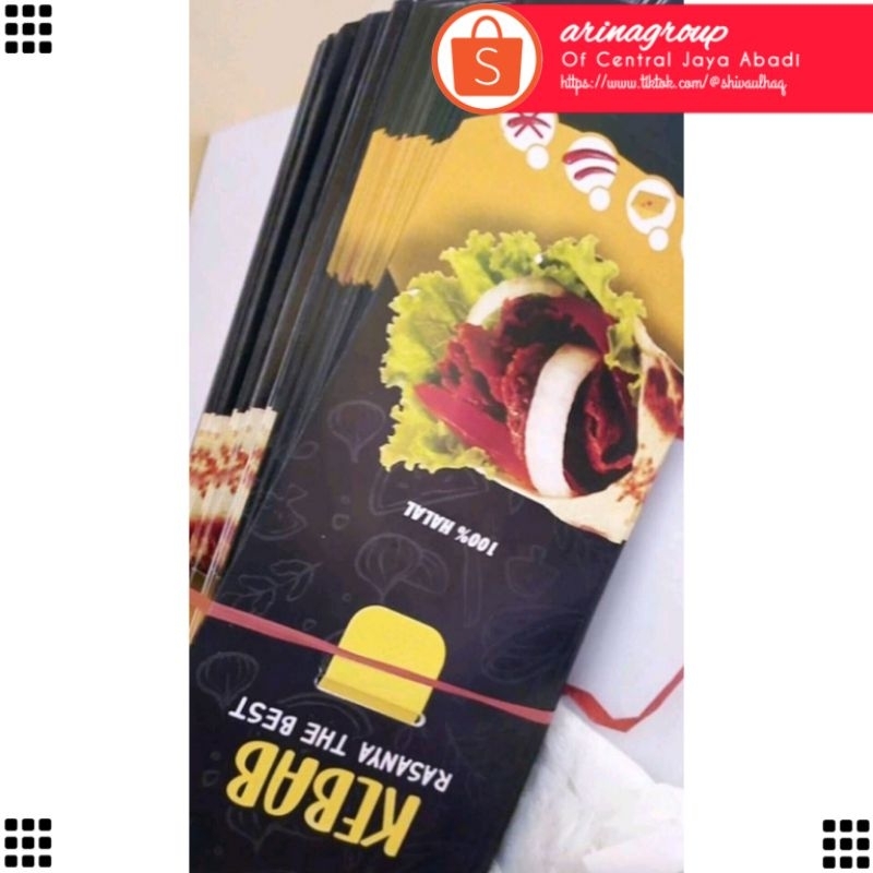 

50 LEMBAR KERTAS KEBAB TARIKAN BAHAN IVORI PUTIH UKURAN 24 × 9,2 CM HIGH QUALITY TEBAL PRODUK TERBARU | KOTAK KEBAB IVORI PUTIH KEKINIAN | DUS KEBAB VIRAL TIKTOK | KEMASAN KEBAB | BOX KEBAB 50 PCS MURAH | CENTRAL JAYA ABADI | ARINA SHIVA GROUP 6300