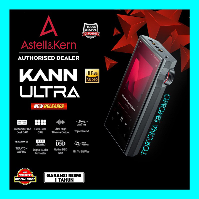 Astell&Kern AK KANN ULTRA Premium Hi-Res DAP with ES9039MPRO Dual DACs