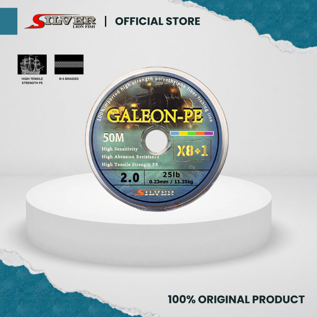 Silver Galeon Senar Pancing 50M