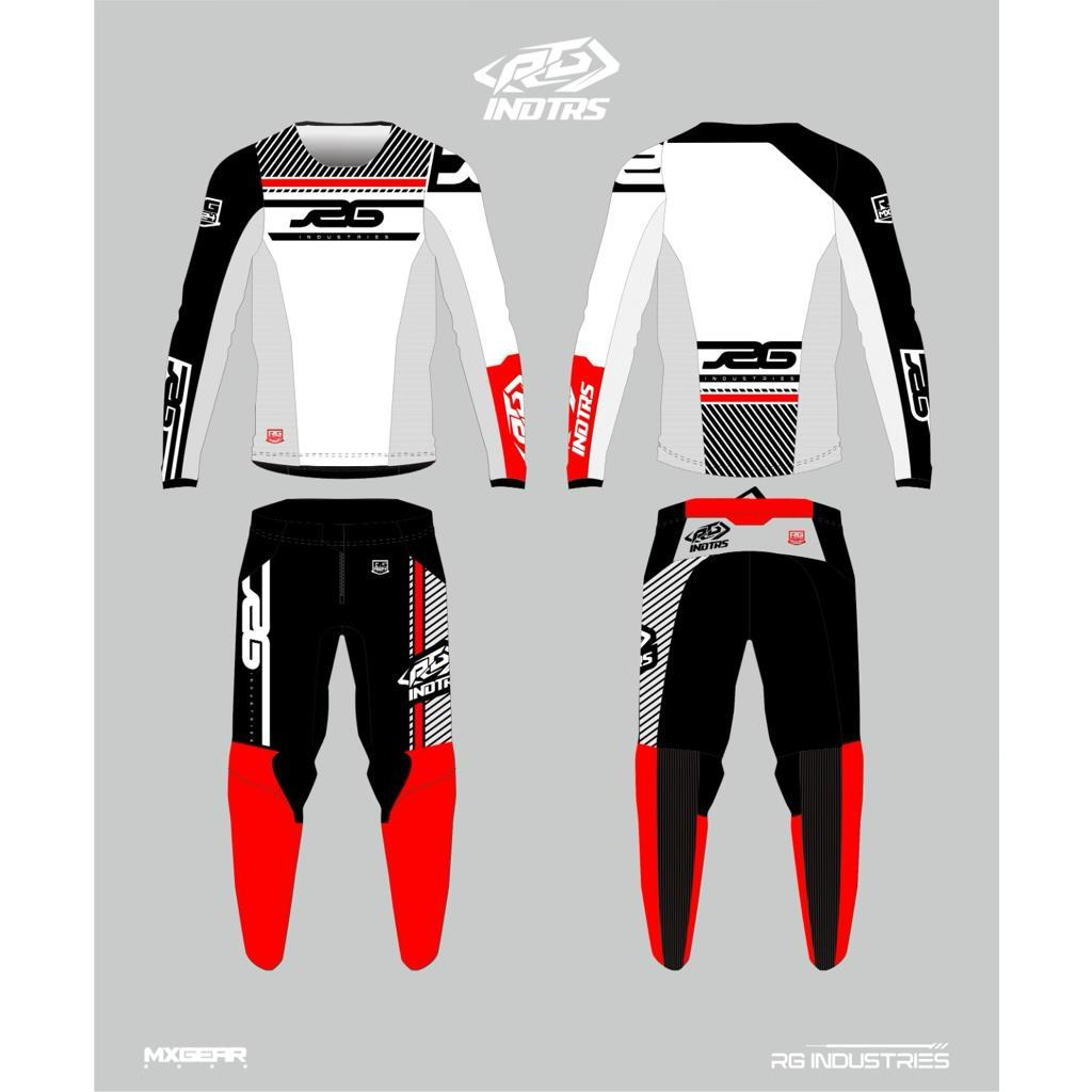 Gearset Rg Industries Premium Jersey Set Motocross Jersey Trail Adventure RG Original