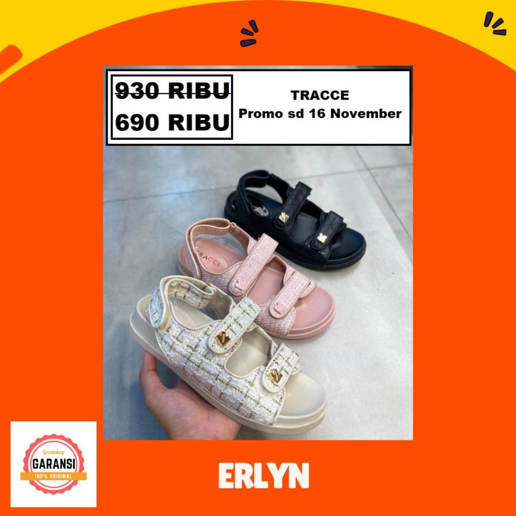 Sandal Tracce wanita seri ERLYN SALE 100% original store