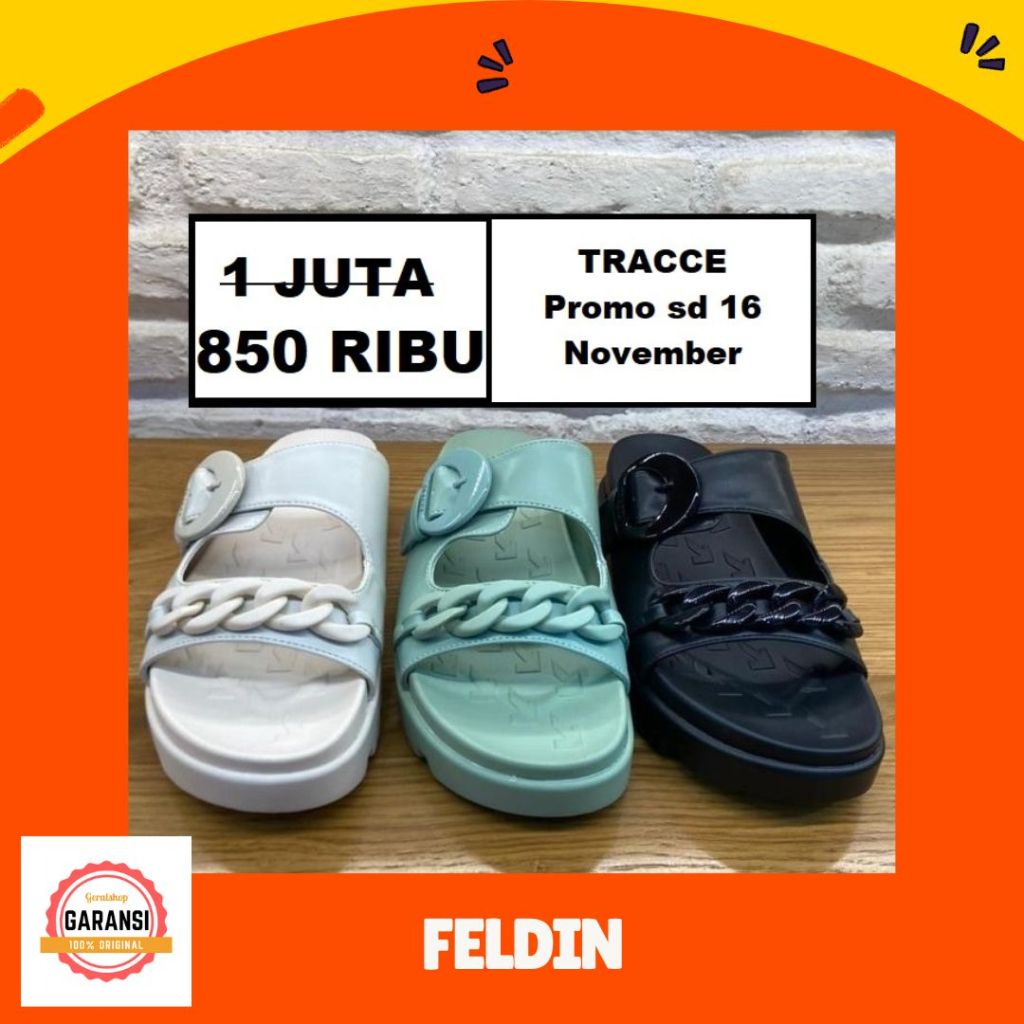Sandal wanita sale Tracce seri FELDIN 100% original store