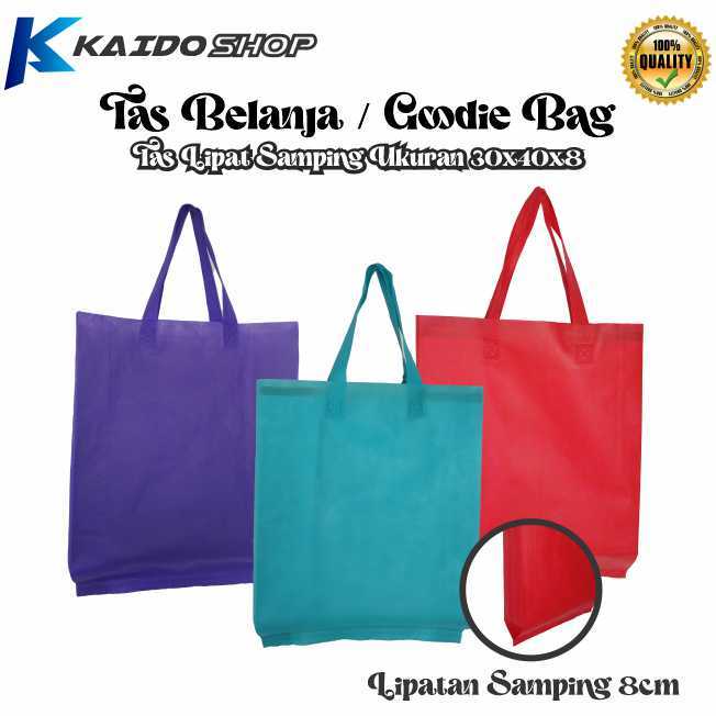 

Goodie bag tas spunbond 30x40x8 cm tas polos ultah,tas lebaran,tas souvenir perinikahan murah