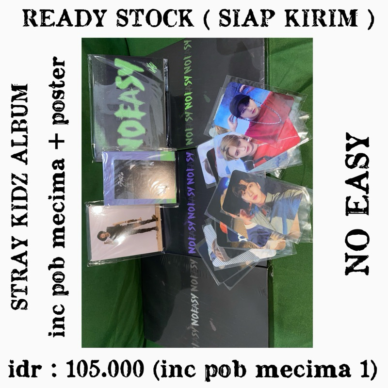 READY STOCK STRAY KIDS NO EASY WITH BENEFIT JYP & POB MECIMA