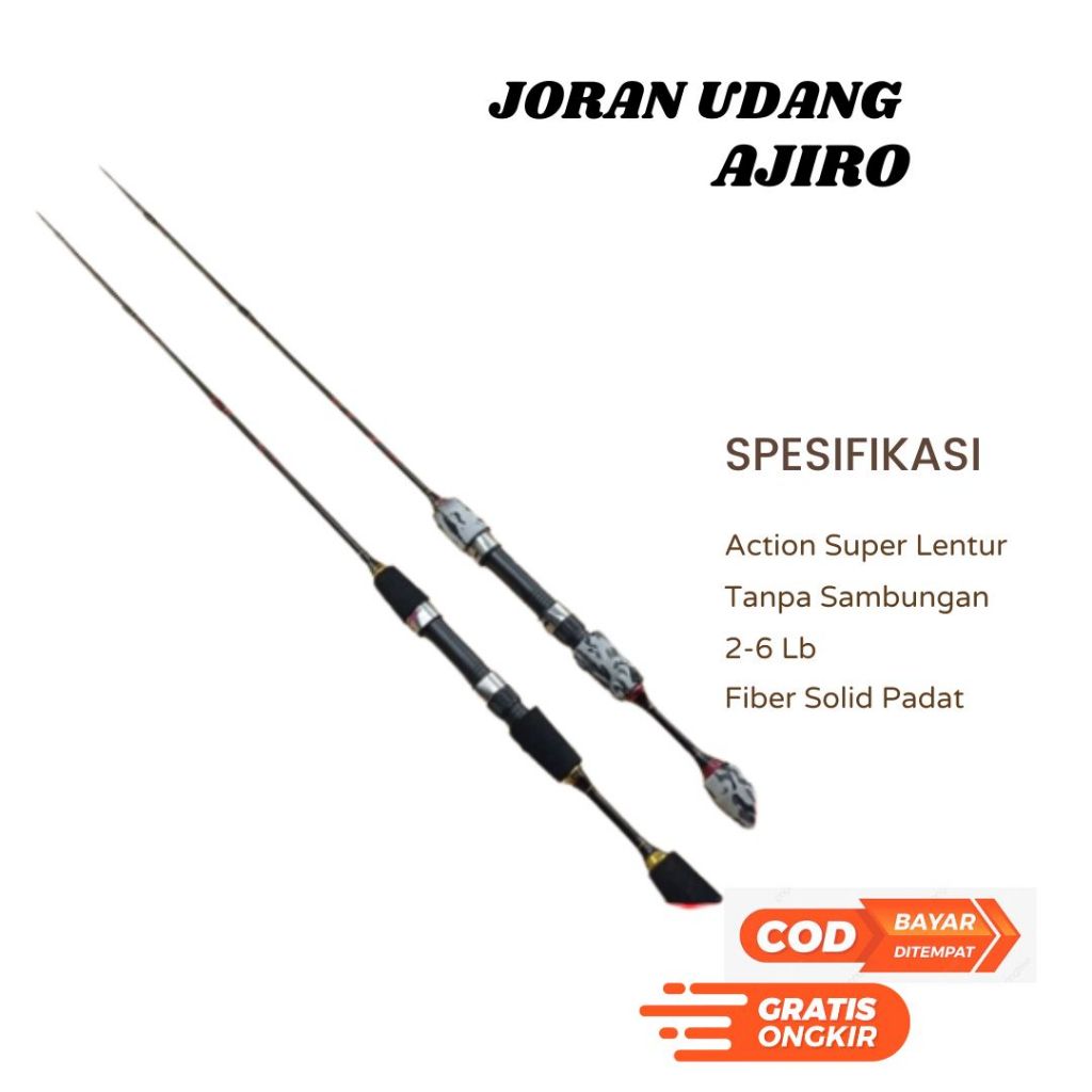 Joran Pancing Udang 100 cm Super Lentur termurah bica  COD